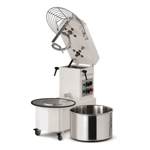 Pétrin spirale, tête relevable et cuve démontable, 1 ou 2 vitesses