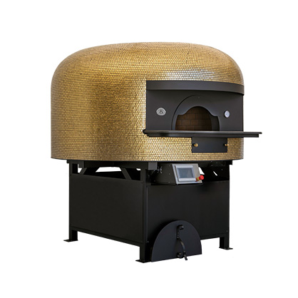 Four pizza Esposito Forni, Bois seul, briques réfractaires sole fixe, forme Arrondie (CE)